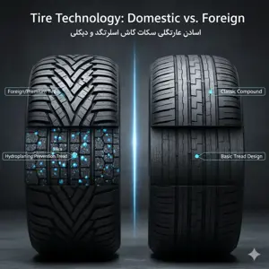 راهنمای خرید لاستیک ایرانی و خارجی (تصویر مقایسه تایر بارز و میشلن)